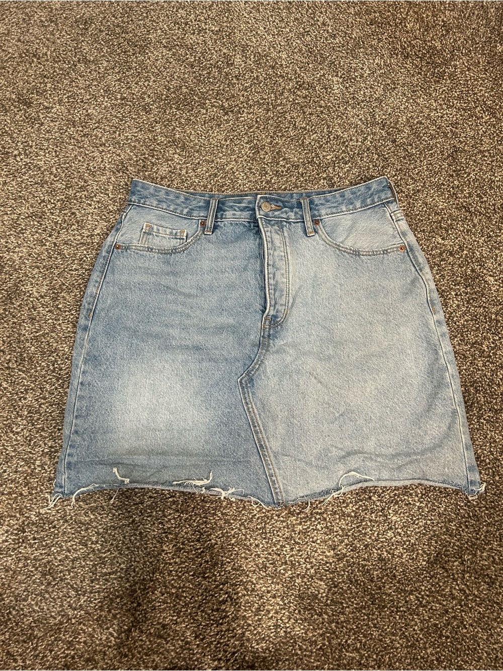 Old Navy Light Wash Denim Mini Skirt